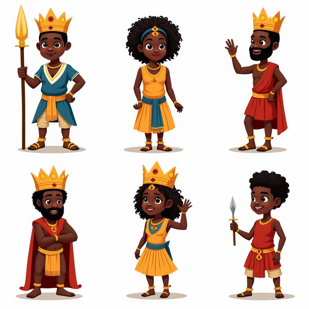 African King Cartoon PNG: Historical Context