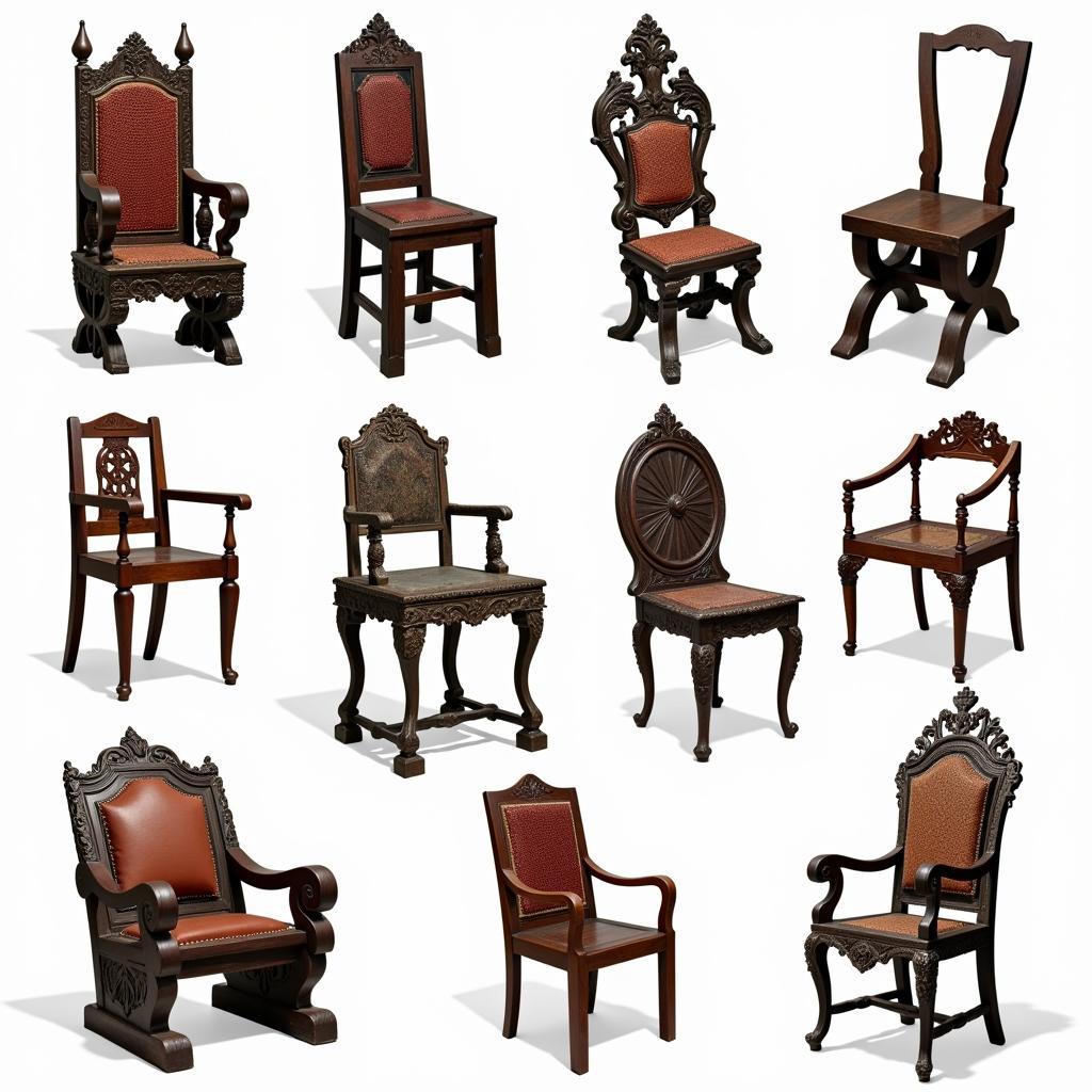 African King Chair Variations across Africa