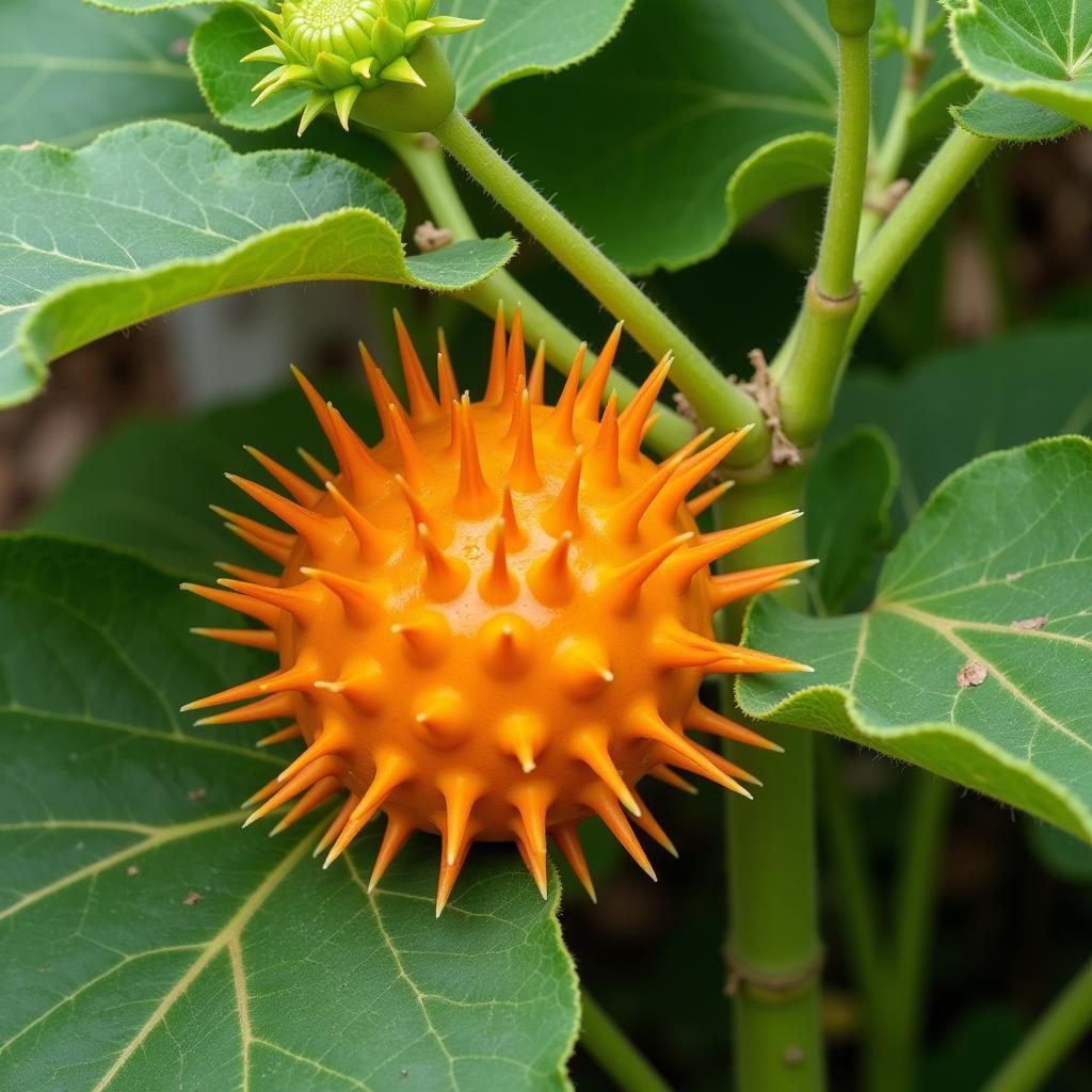 African King Wild Cucumber Fruit and Leaves