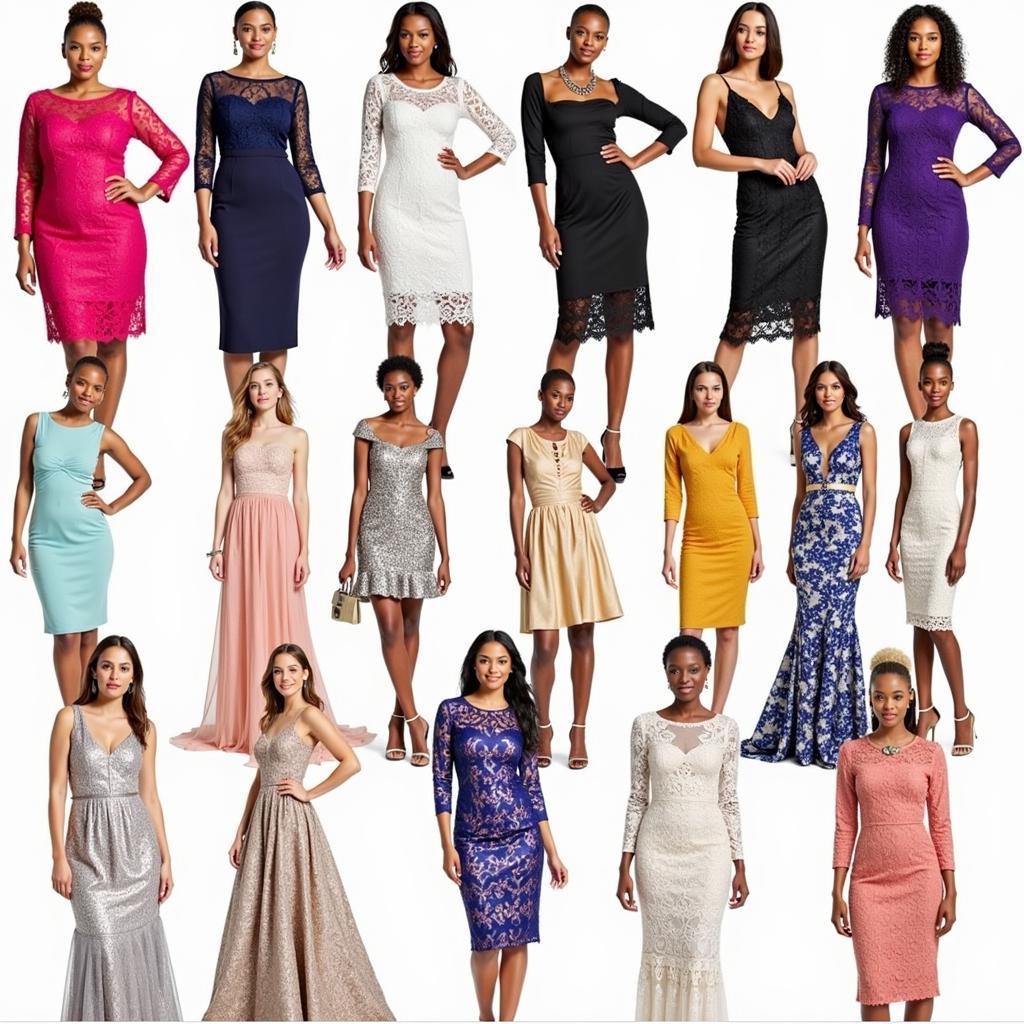 Various Styles of African Lace Dresses in 2017