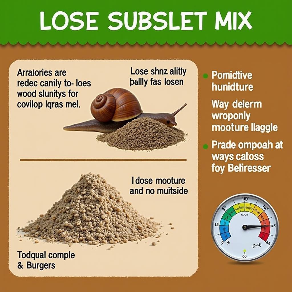 African Land Snail Substrate and Humidity