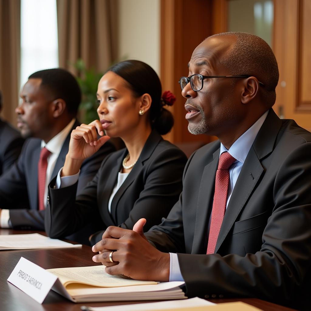 African Leaders Discussing Development Strategies at the 2018 Meeting