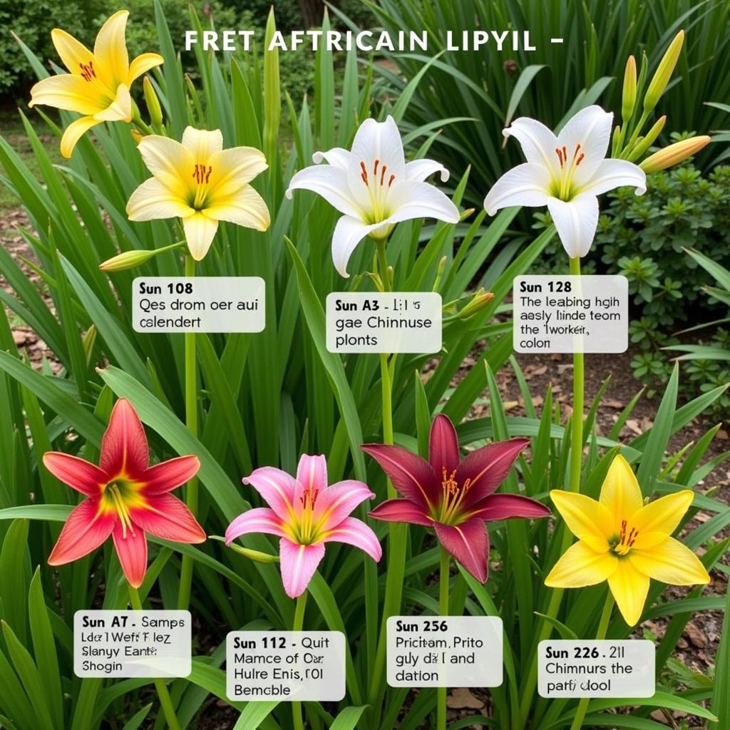 Comparing Different African Lily Varieties