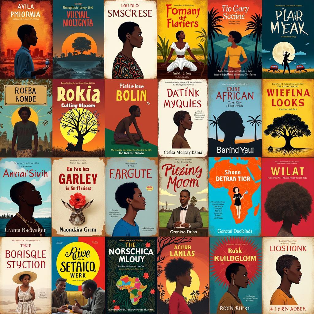 African Literature Books Display: A Collection of Books by African Authors