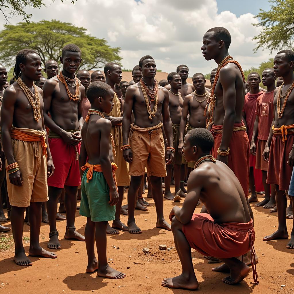 African Male Initiation Ceremony