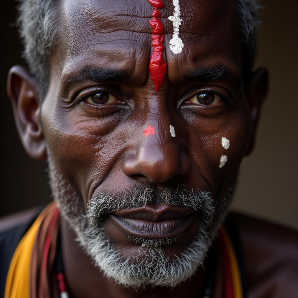 Portrait of an African Man: Strength and Resilience