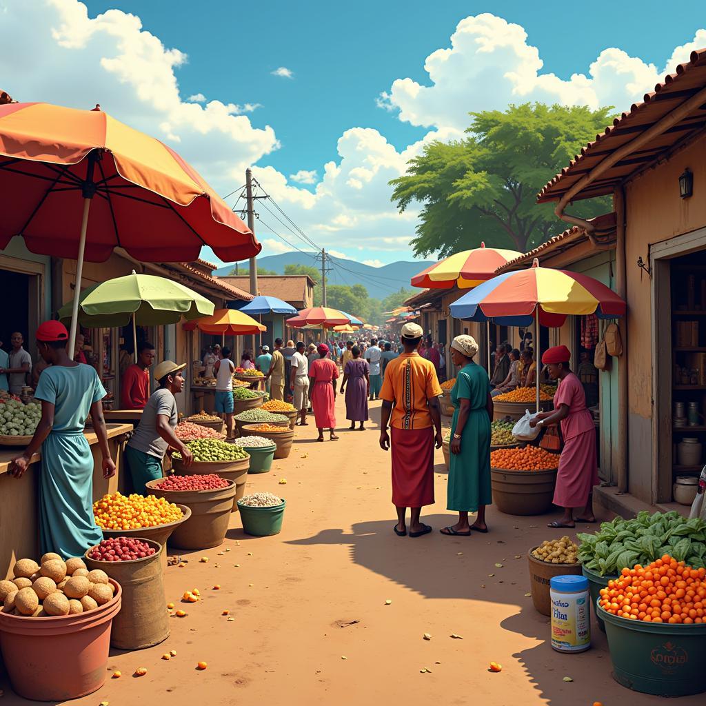 African Market Trade