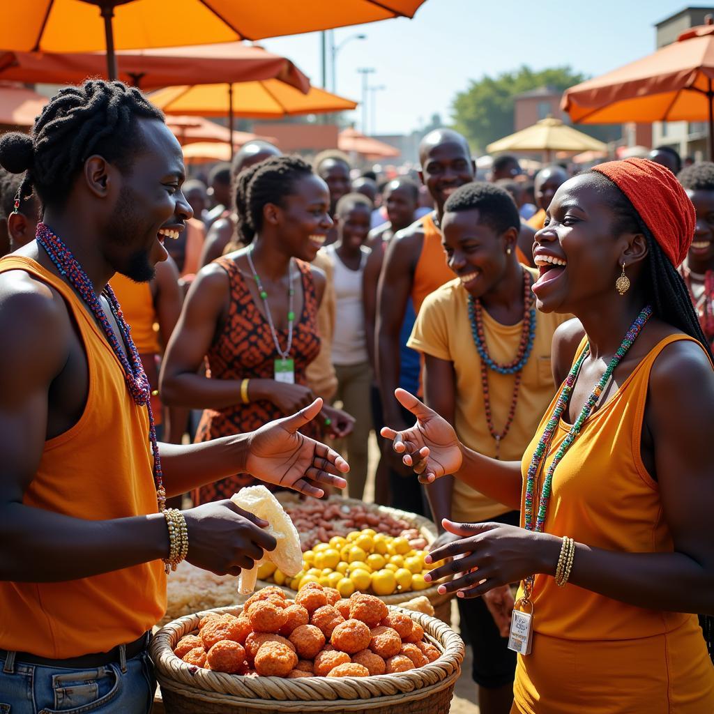 African Market Vendor Comedy Skit