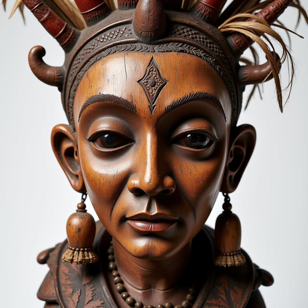 African Mask Representing Ancestral Spirit