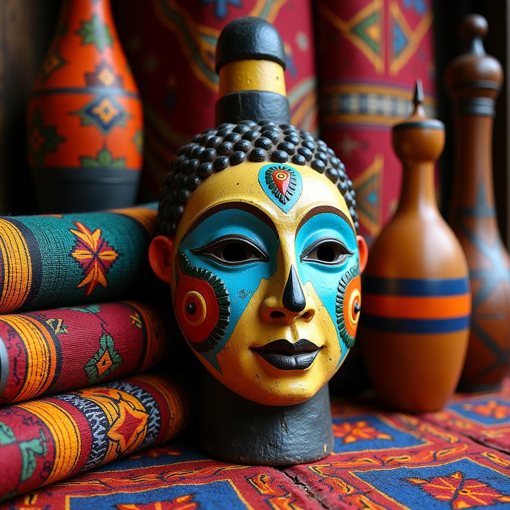 African Mask and Textiles