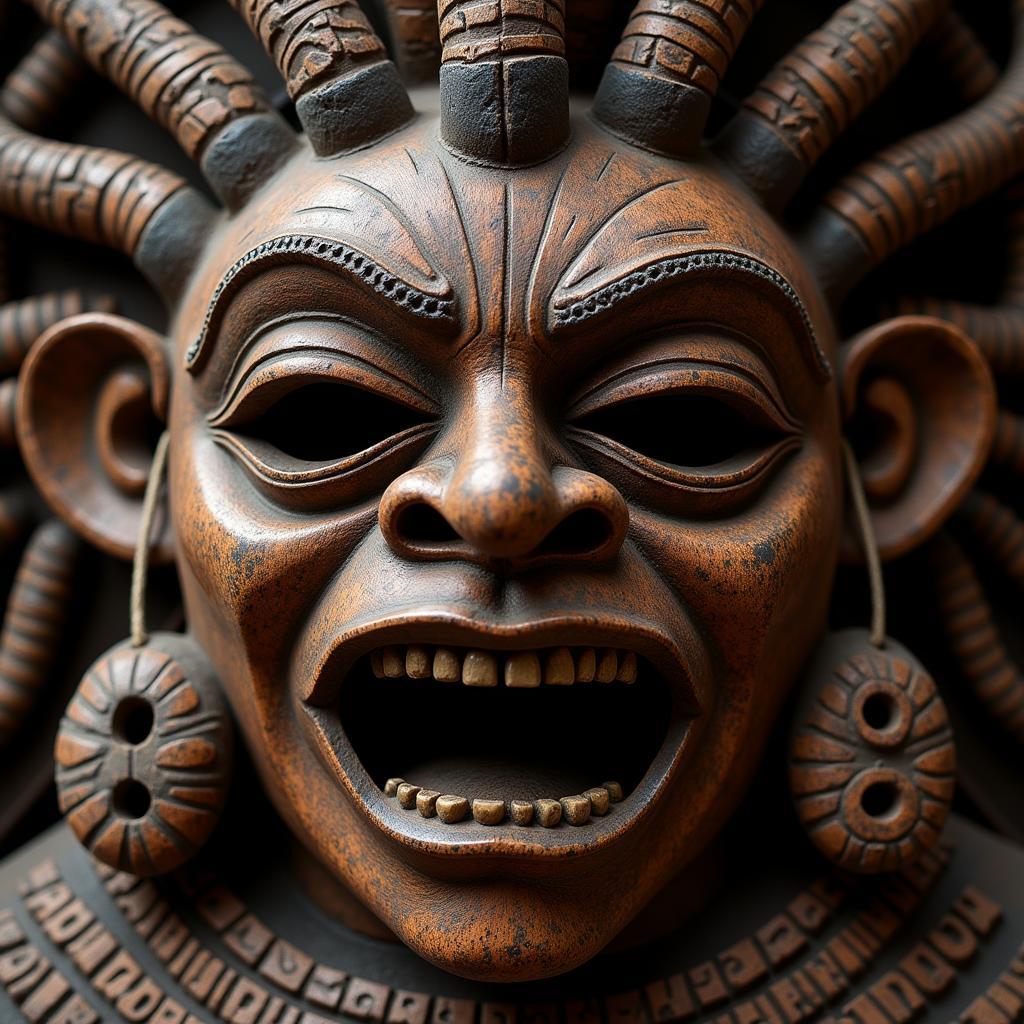 African Mask Depicting a Deity