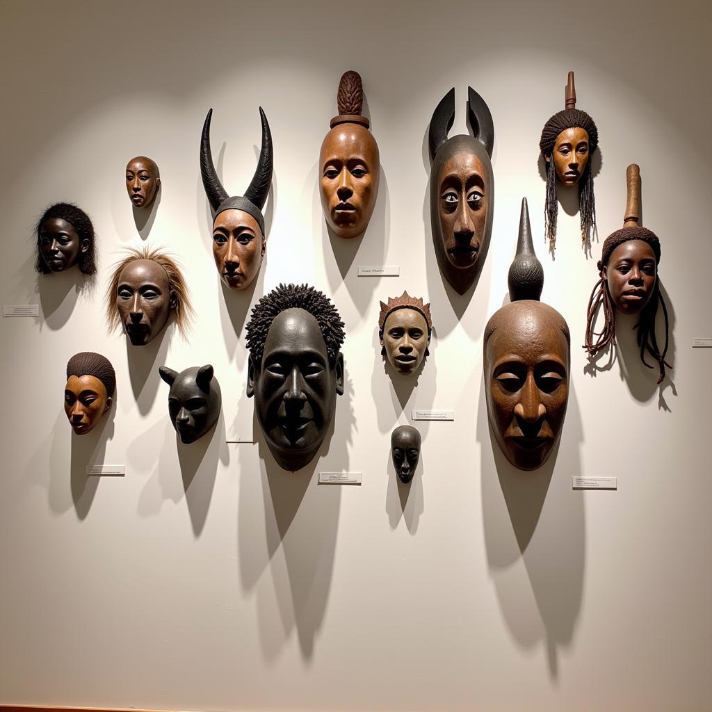 Modern African Mask Exhibition