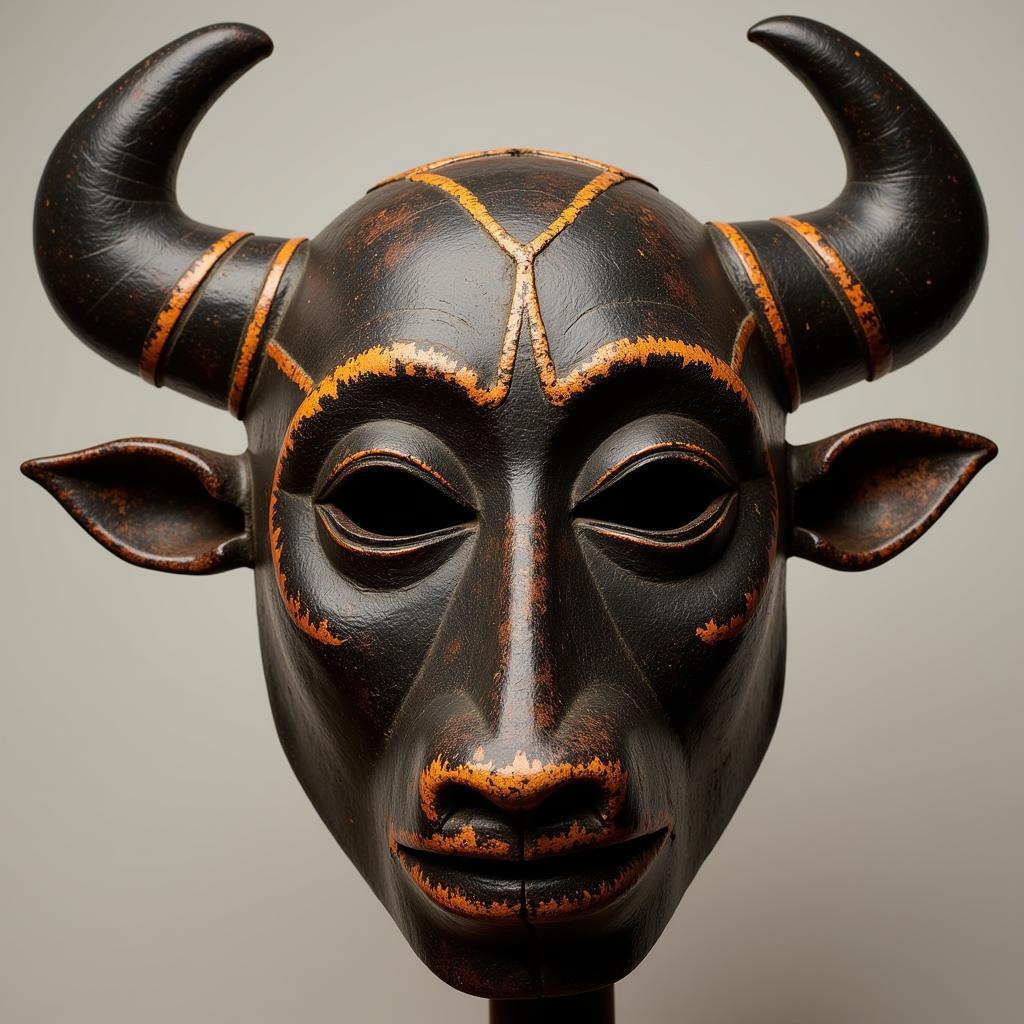 African Mask Symbolizing Masculinity and Power