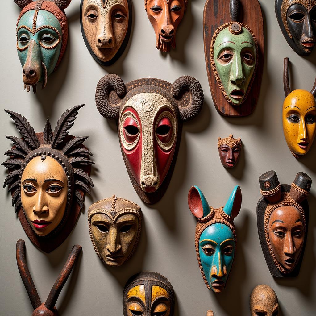 African Mask Wall Decor: A Traditional Touch