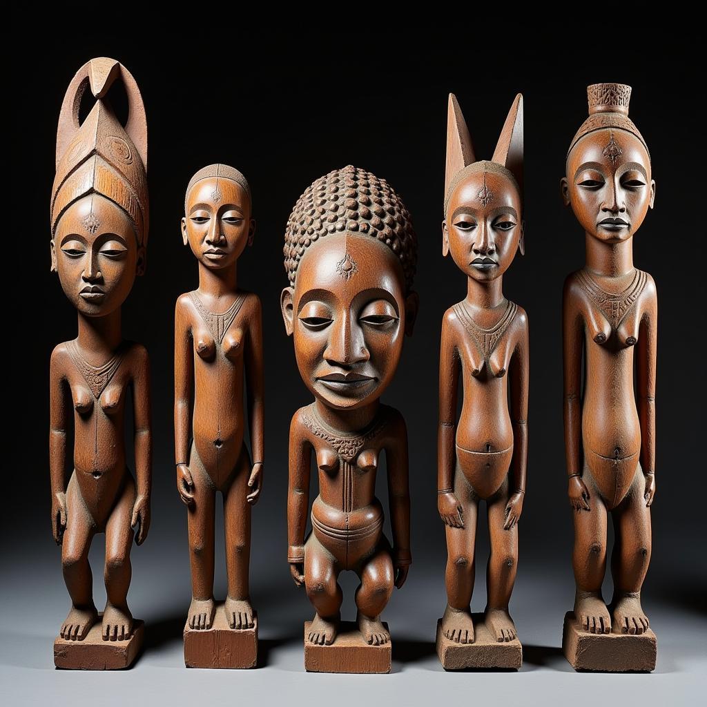 Authentic African masks and statues for sale