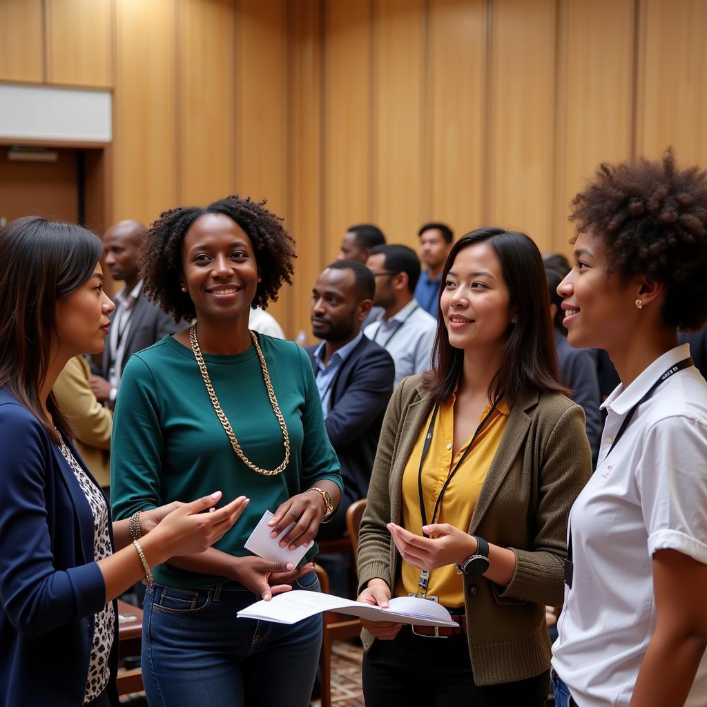 Group photo of African mathematicians at a conference