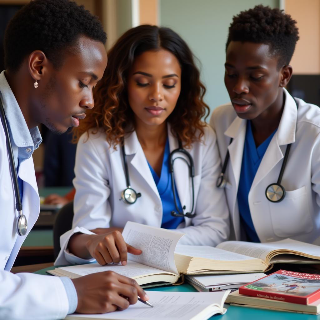 African Medical Students Studying Endocrinology