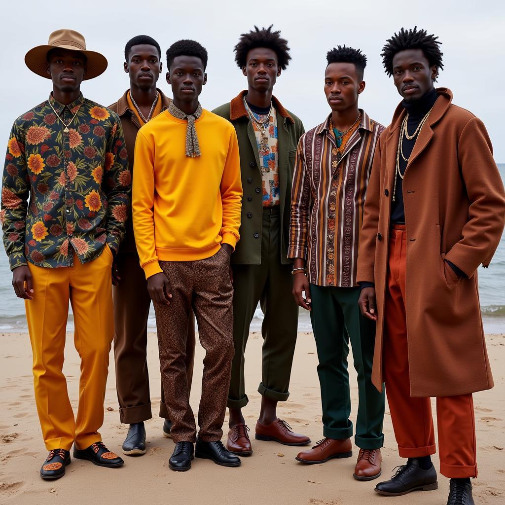 Modern African Men's Fashion blending tradition and contemporary style