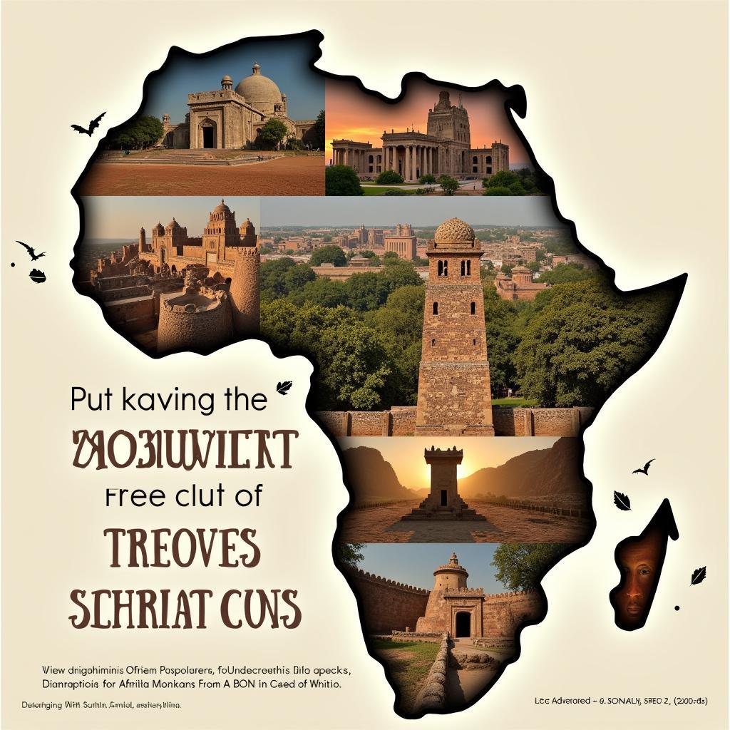 Preserving Africa's Diverse Heritage: A Collection of Monument Images