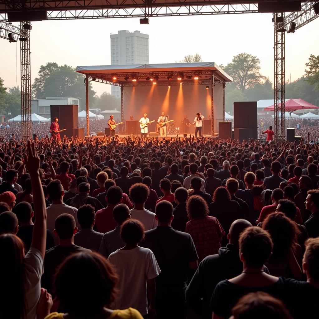 African Music Festival Crowd