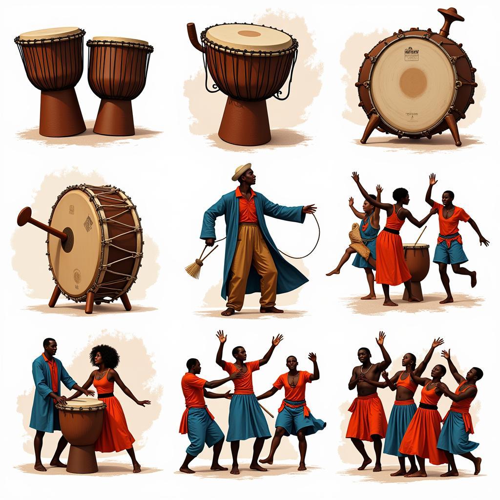 Vibrant African Musical Instruments and Dance