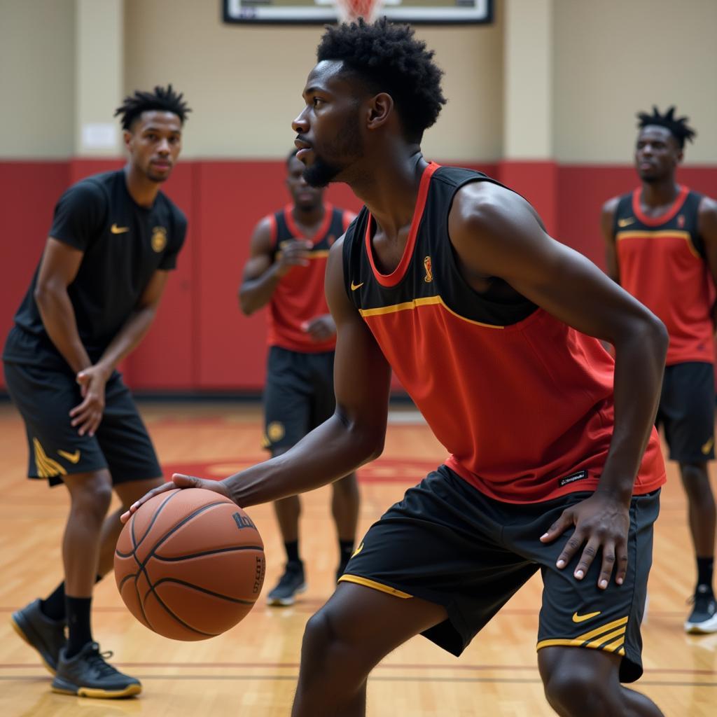 African NBA Players Training Hard