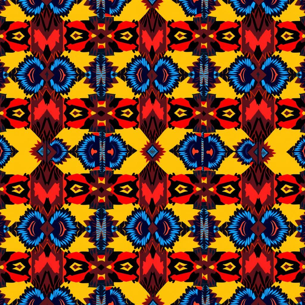 African Pattern Vector Textile Design