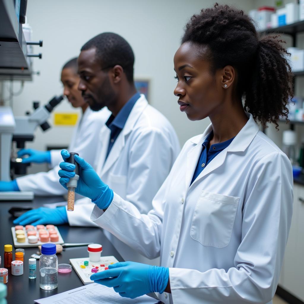 African Pharmaceutical Research Scientists at Work