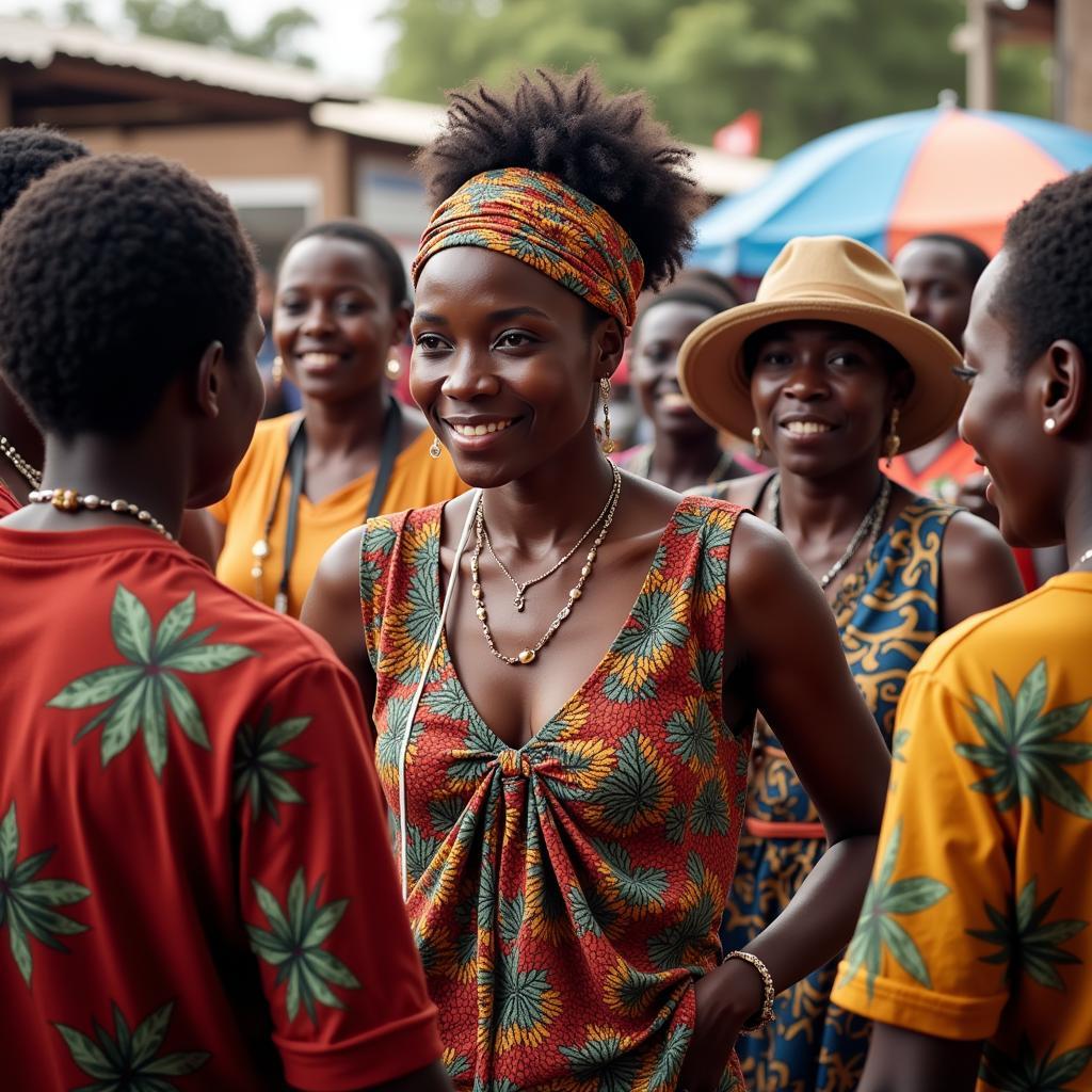 African Queen Engaging with Her Community in 2017