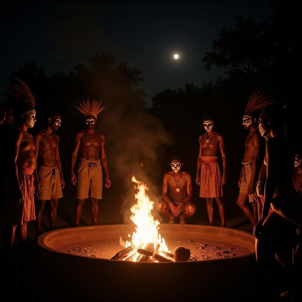 Traditional African Ritual for Warding off Evil Spirits