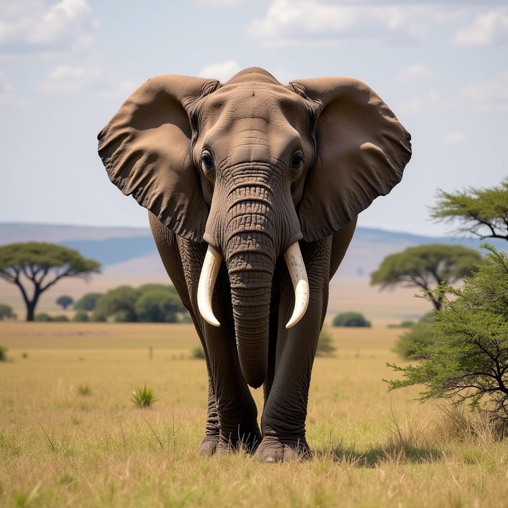 African Savanna Elephant (Loxodonta africana): A Majestic Giant of the Savanna