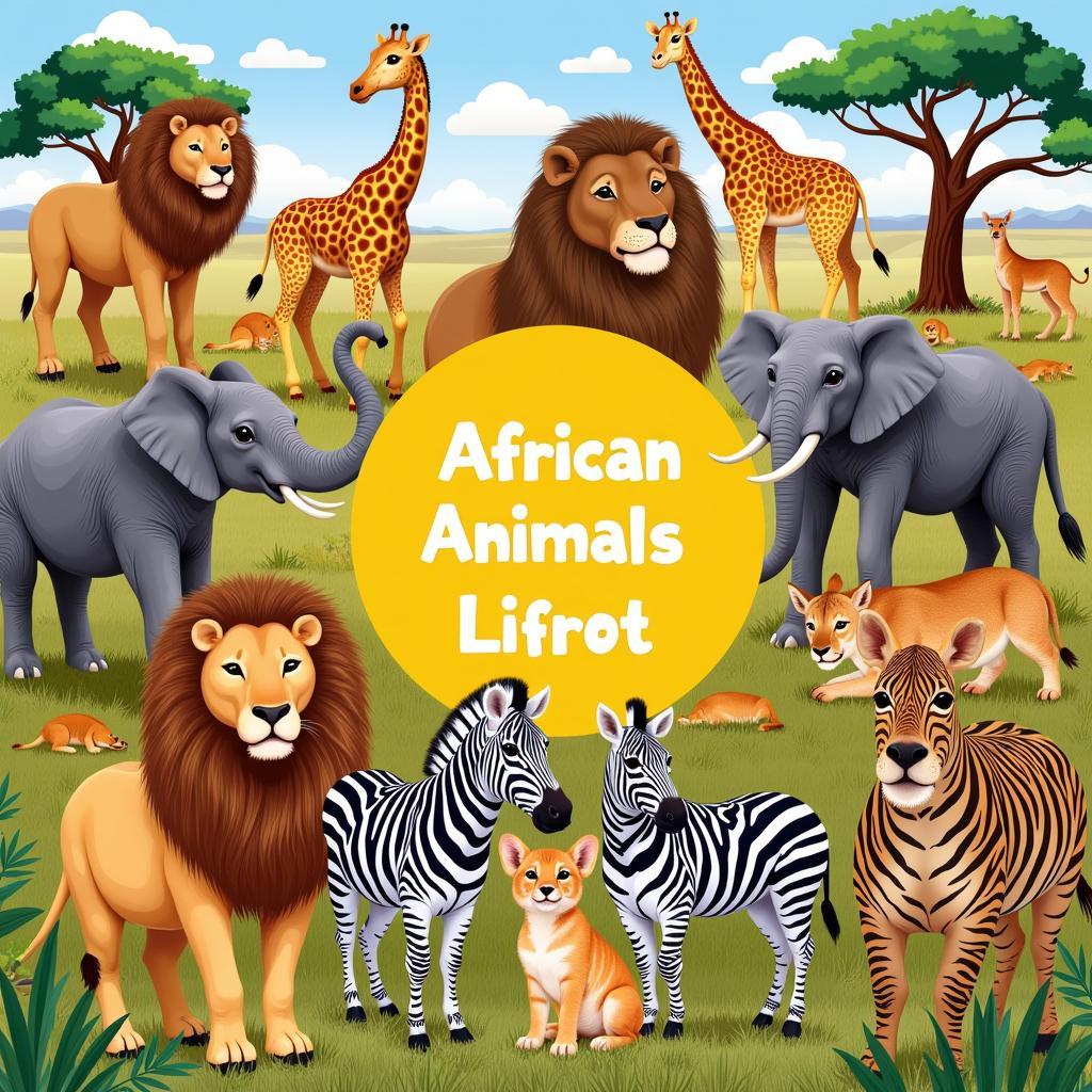 African Savannah Animals for KS1 Learning