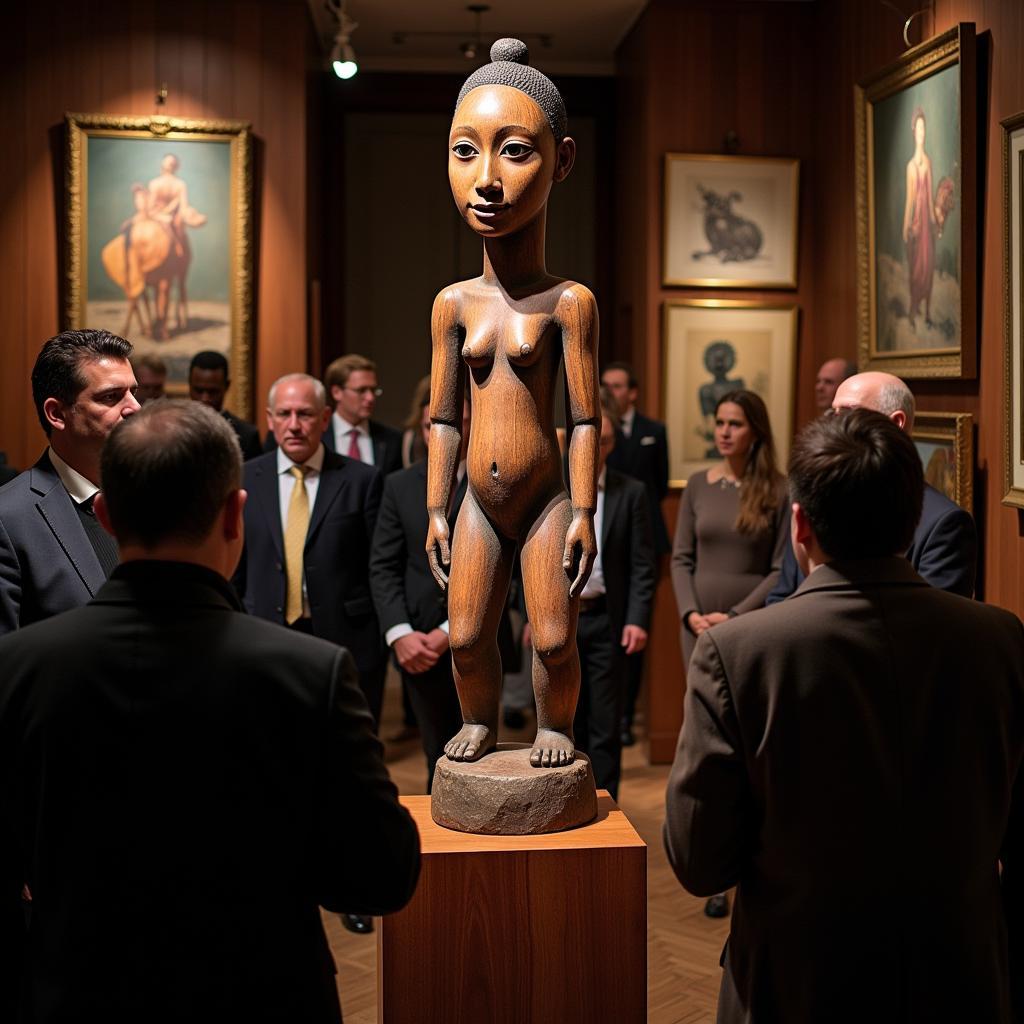 African sculpture at a UK auction