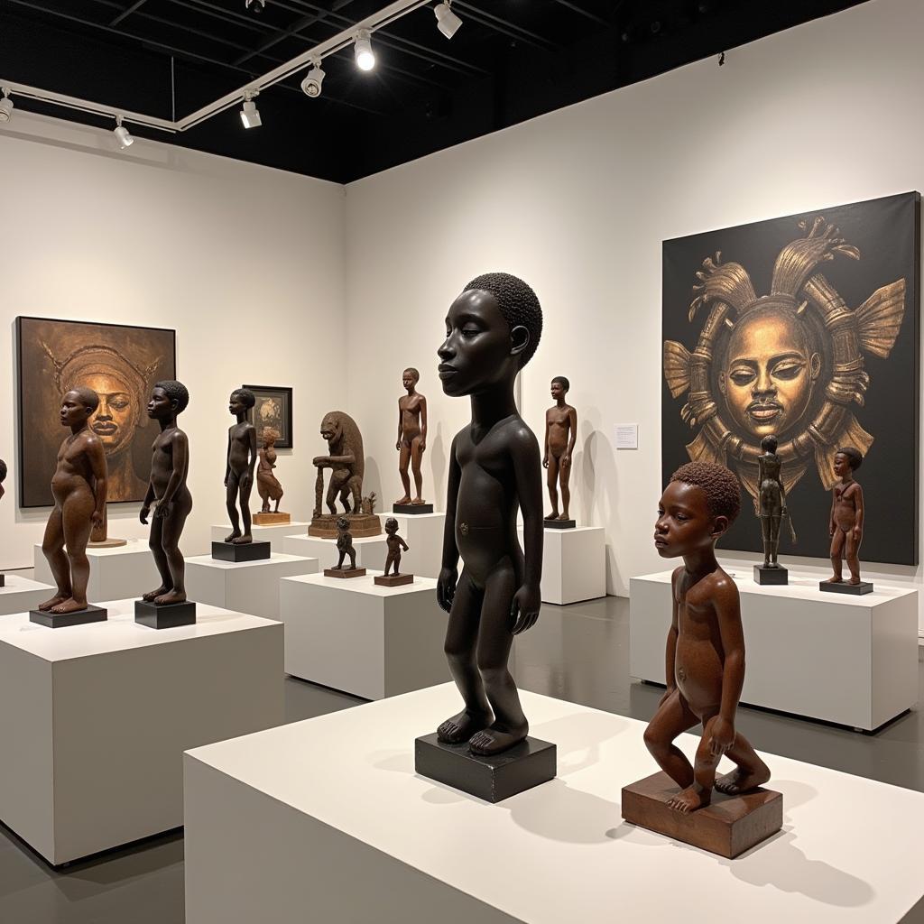 Contemporary African statue art