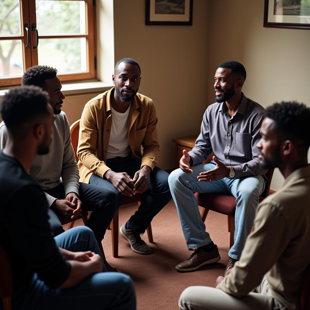 African support group for male survivors of sexual assault