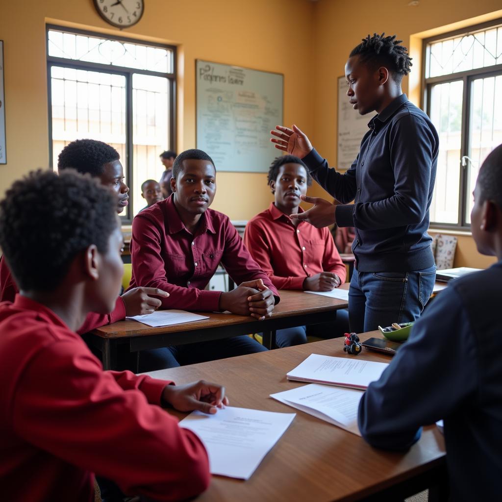 African Teens Attending a Sexual Health Workshop