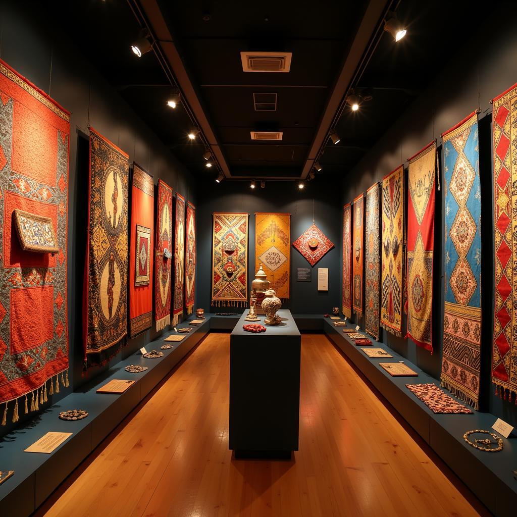 African Textiles and Jewelry in an Australian Gallery