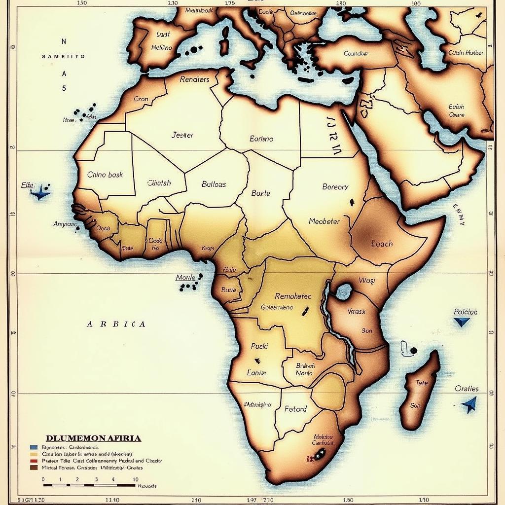 African Trade Routes in 1872