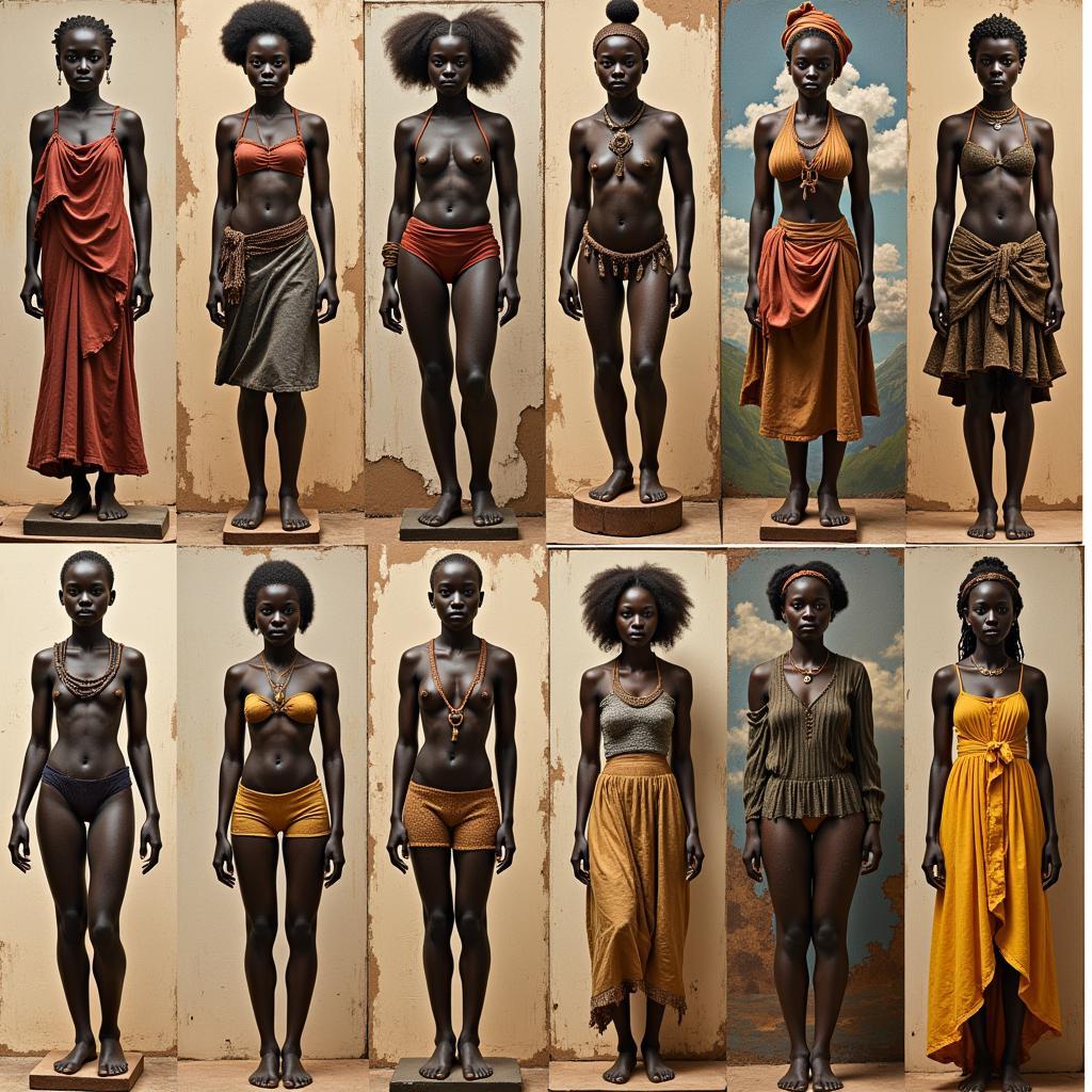 African Traditional Art Depicting Female Forms