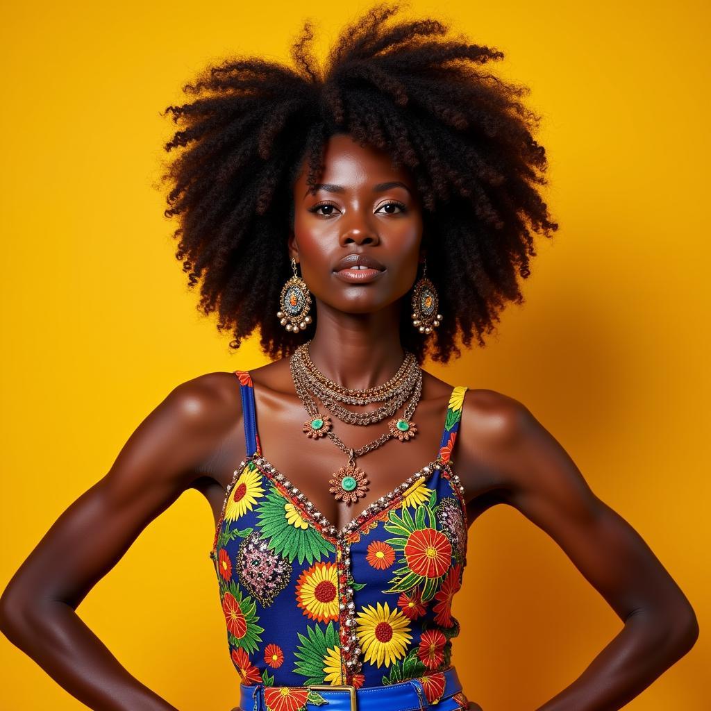 African Transgender Woman in Traditional Dress