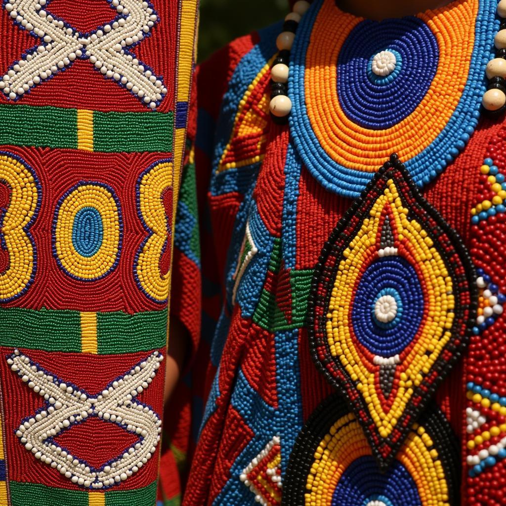 Colorful Kente Cloth and Maasai Beadwork: A Display of African Textile Art