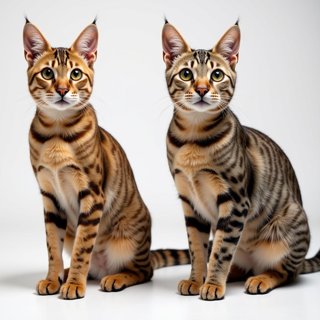 Comparison between African Wildcat and Domestic Cat