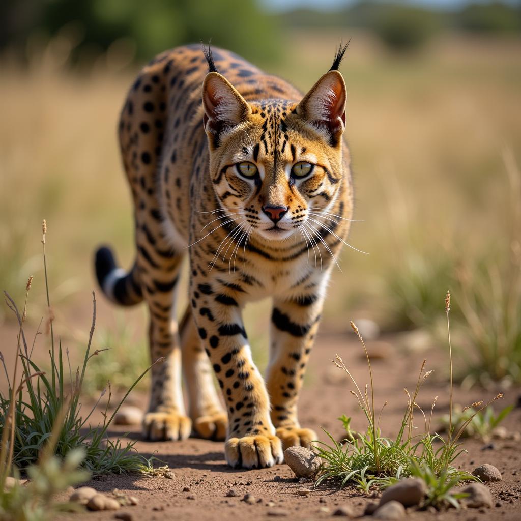 African Wildcat in Natural Habitat