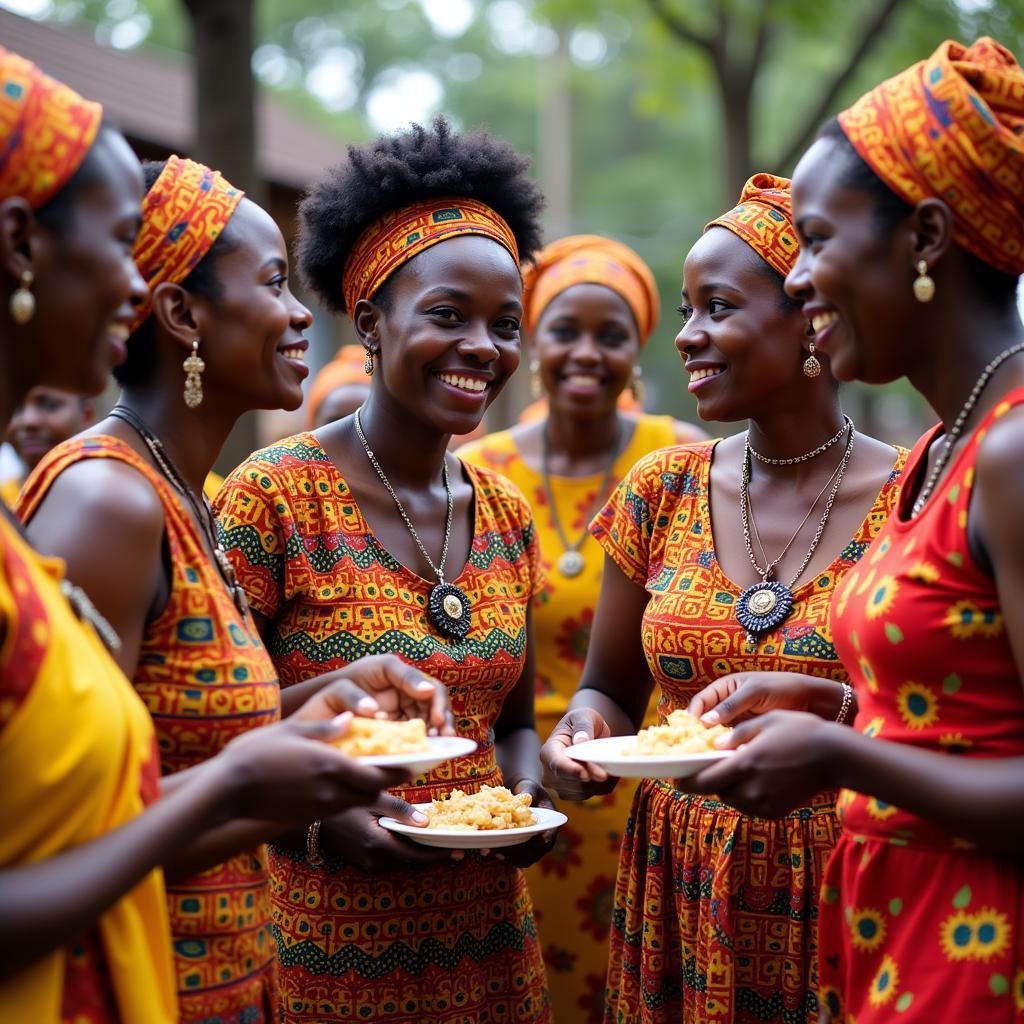 African Women in Bangalore at a Community Event