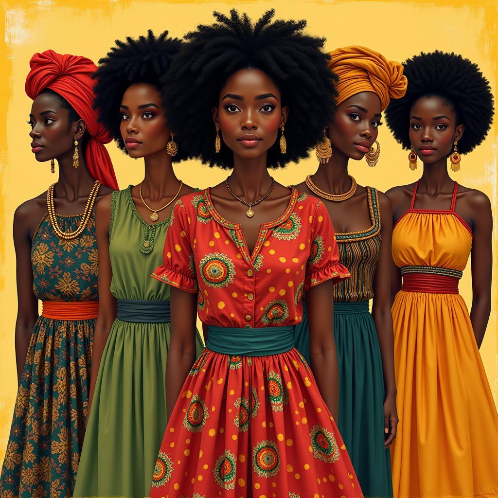 African Women Embracing Cultural Diversity