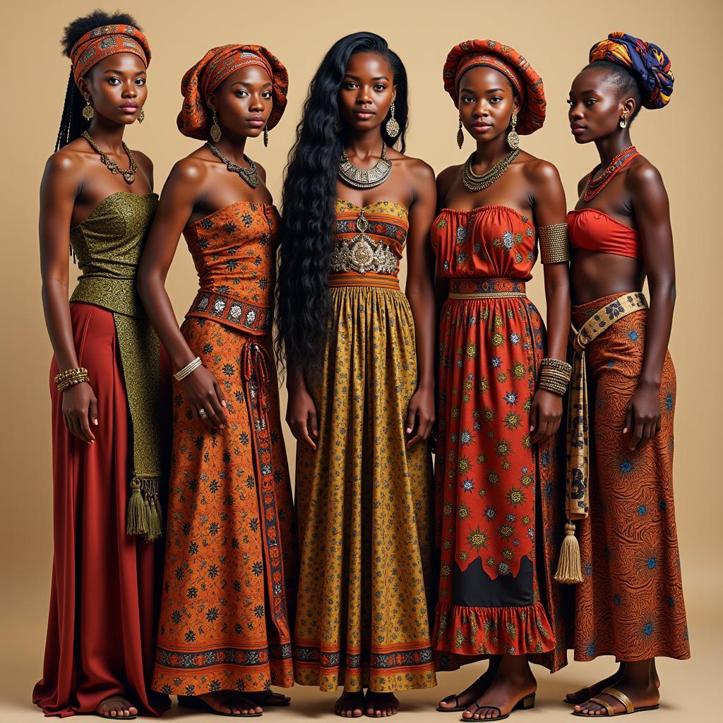 African Women Showcasing Cultural Diversity