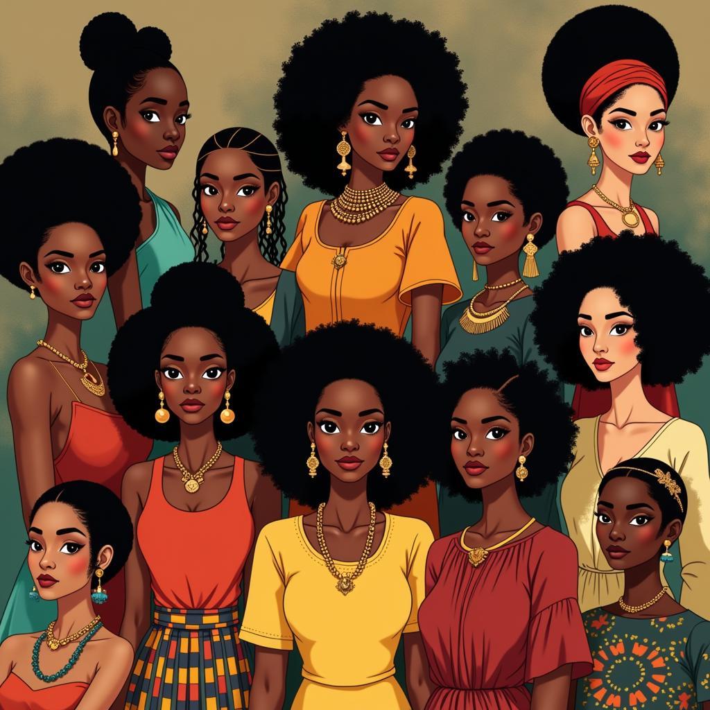 African Women Diverse Beauty