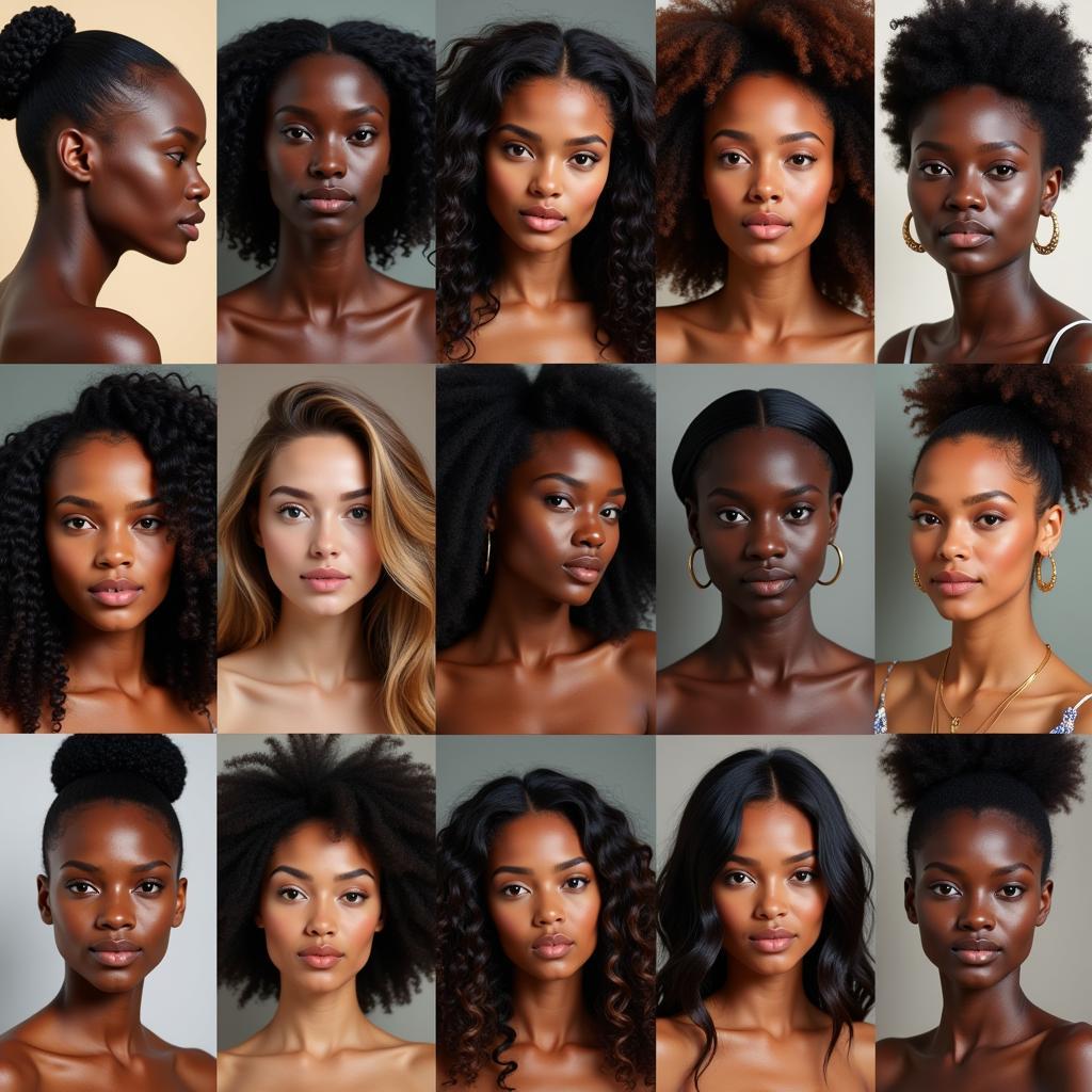 Diverse African Women showcasing natural beauty