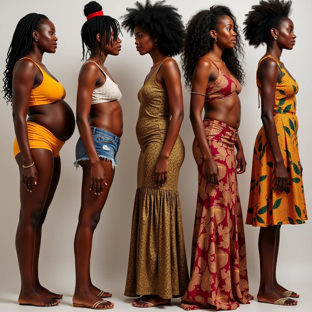 African Women: Diverse Body Types