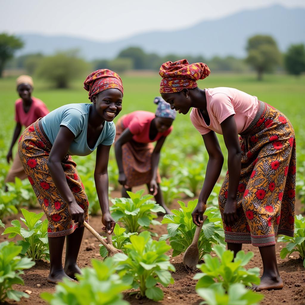 African Women Farmers Working Together